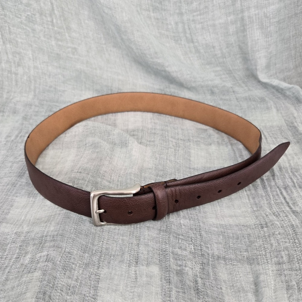 Goodfellow & Co Men's Faux Leather Brown Casual Belt Fits Size 32" - 36"  Waist
